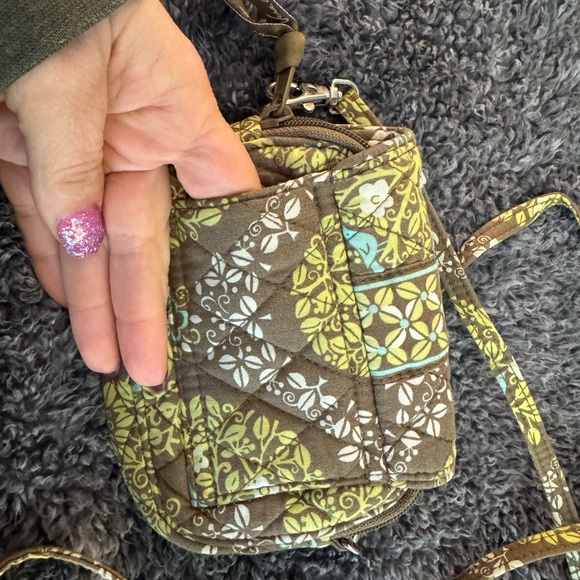 Floral Patterned Crossbody Bag - Brown and Yellow - Picture 3 of 7